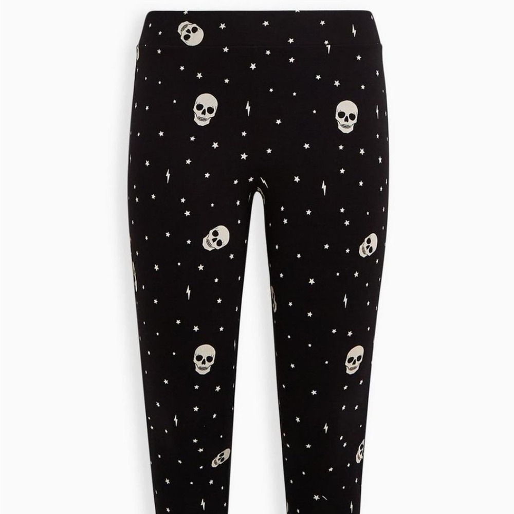 Skull Star Lightning Full Length Signature Waist Premium Legging Size 3